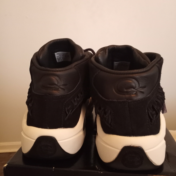 Nwt Men's Reebok Question Mid X Hall Of Fame "Black Braid" - Picture 4 of 5